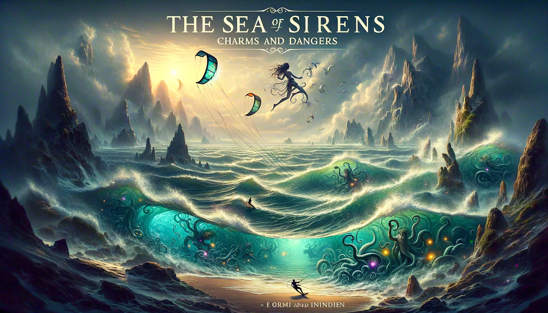 Navegando en el Kitesurf por el Mar de las Sirenas: Encantos y Peligros