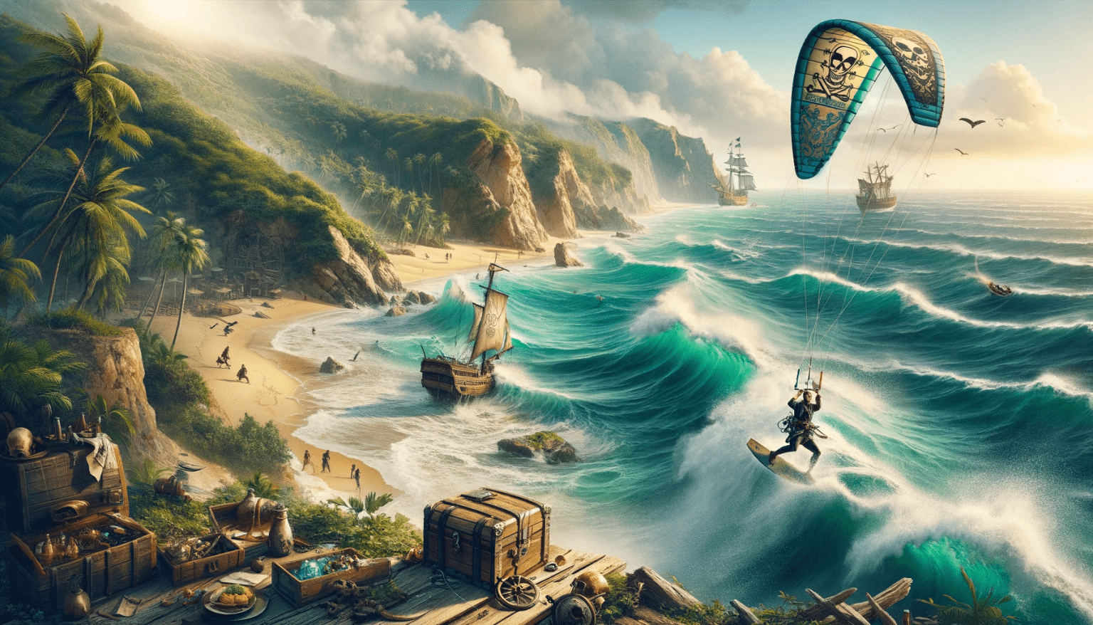 Kitesurf en la Ruta de los Corsarios: Aventuras de Piratas y Tesoros