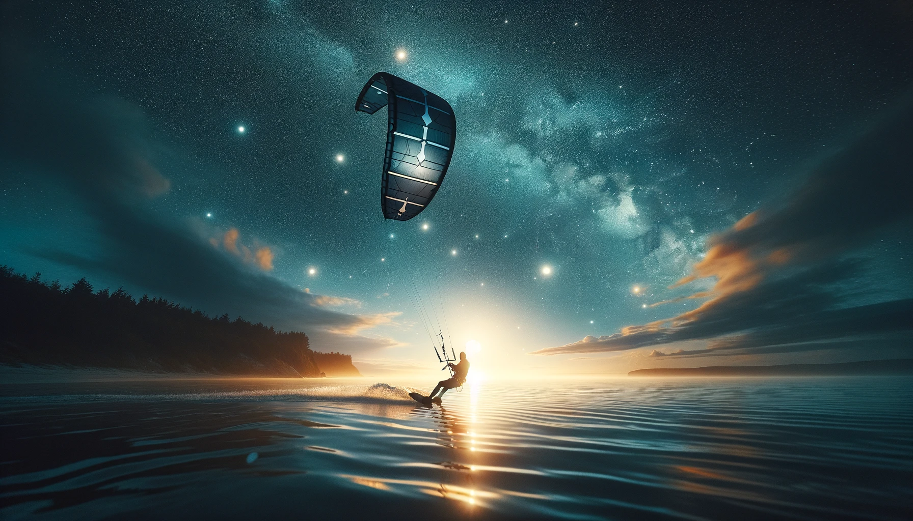 Kitesurf Bajo las Estrellas: Guía para una Sesión Nocturna Inolvidable