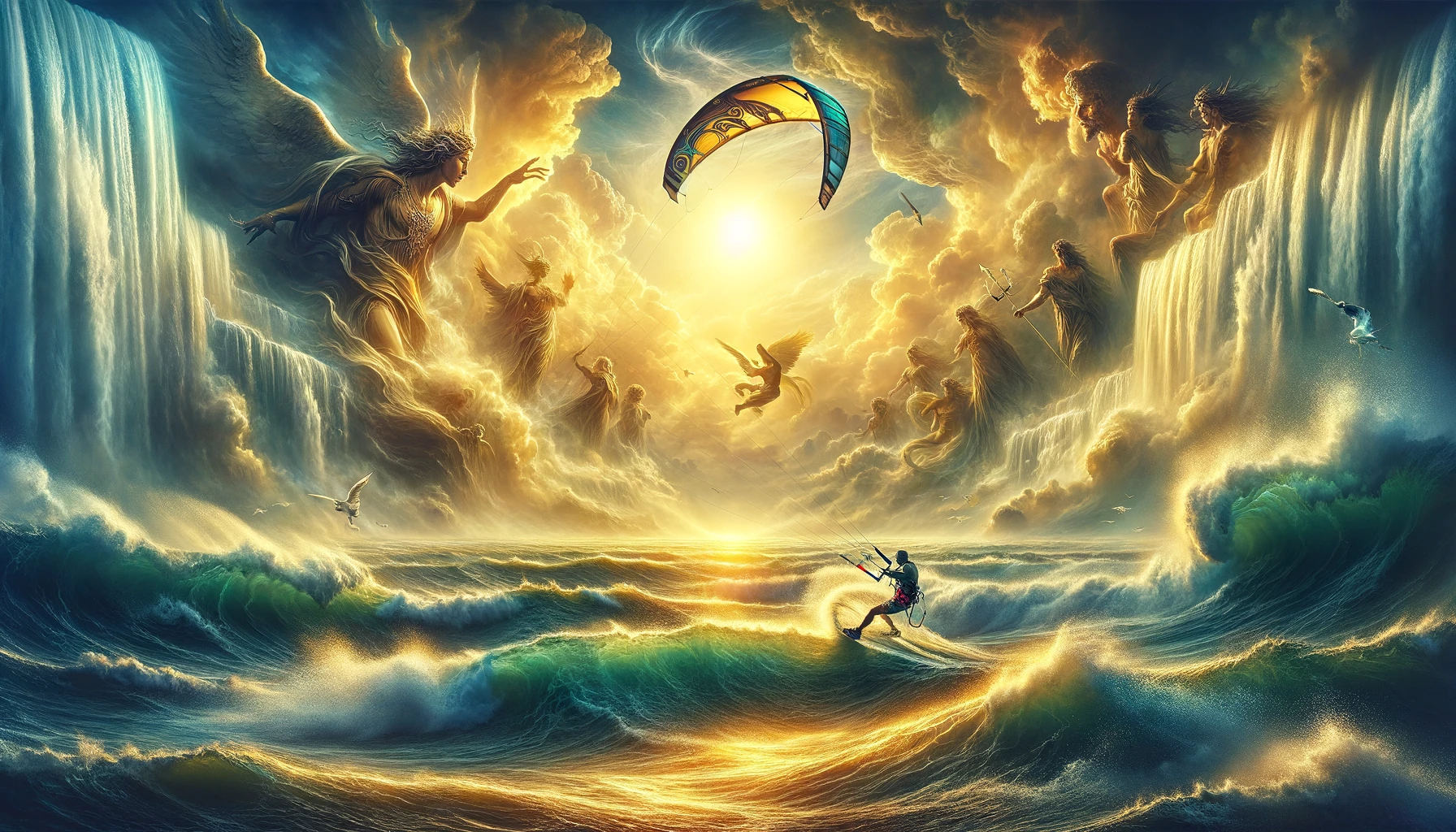 Kitesurf en el Océano de los Dioses: Poder y Mitología