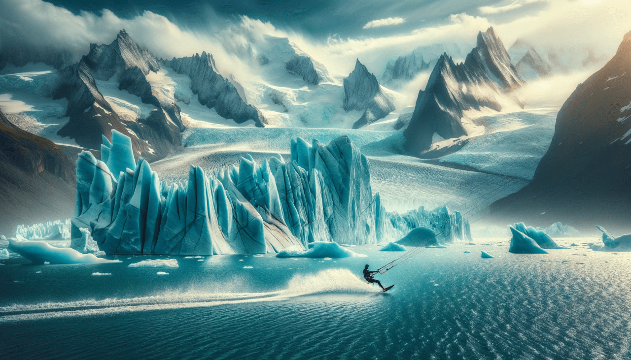 Kitesurf y la Experiencia de Navegar en Aguas de Glaciares