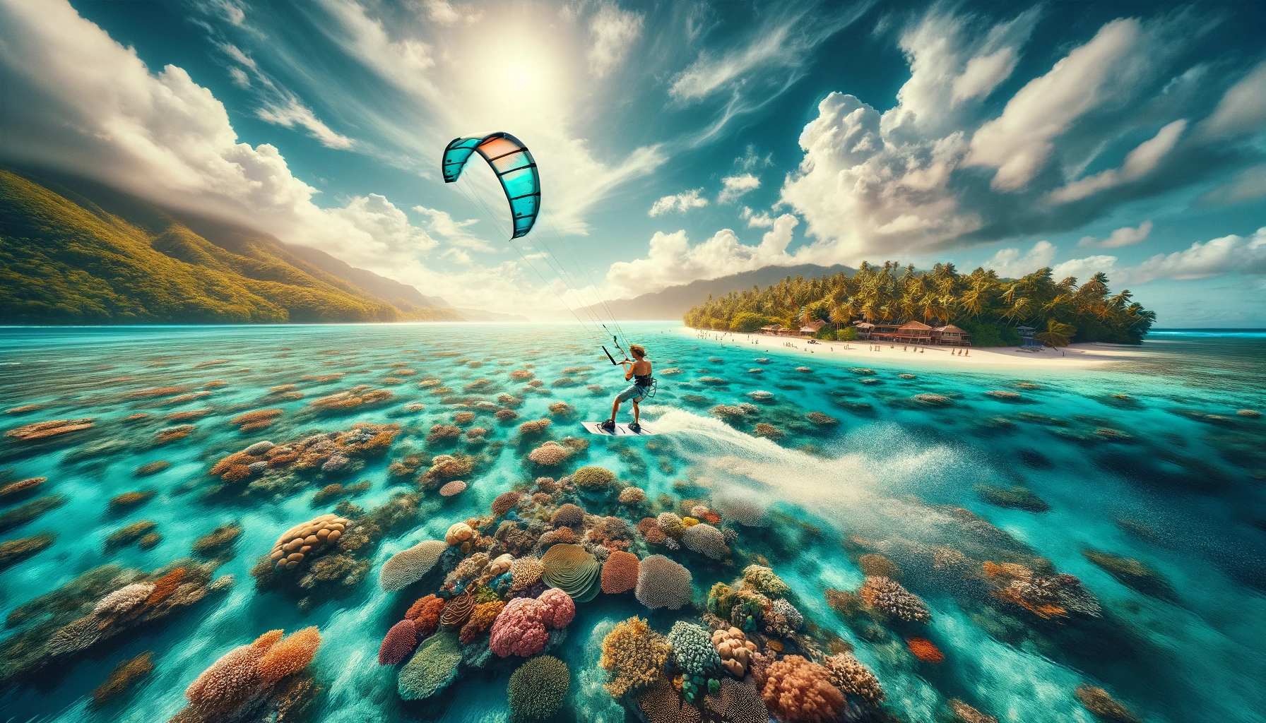 Kitesurf y la Experiencia de Navegar Cerca de Arrecifes de Coral