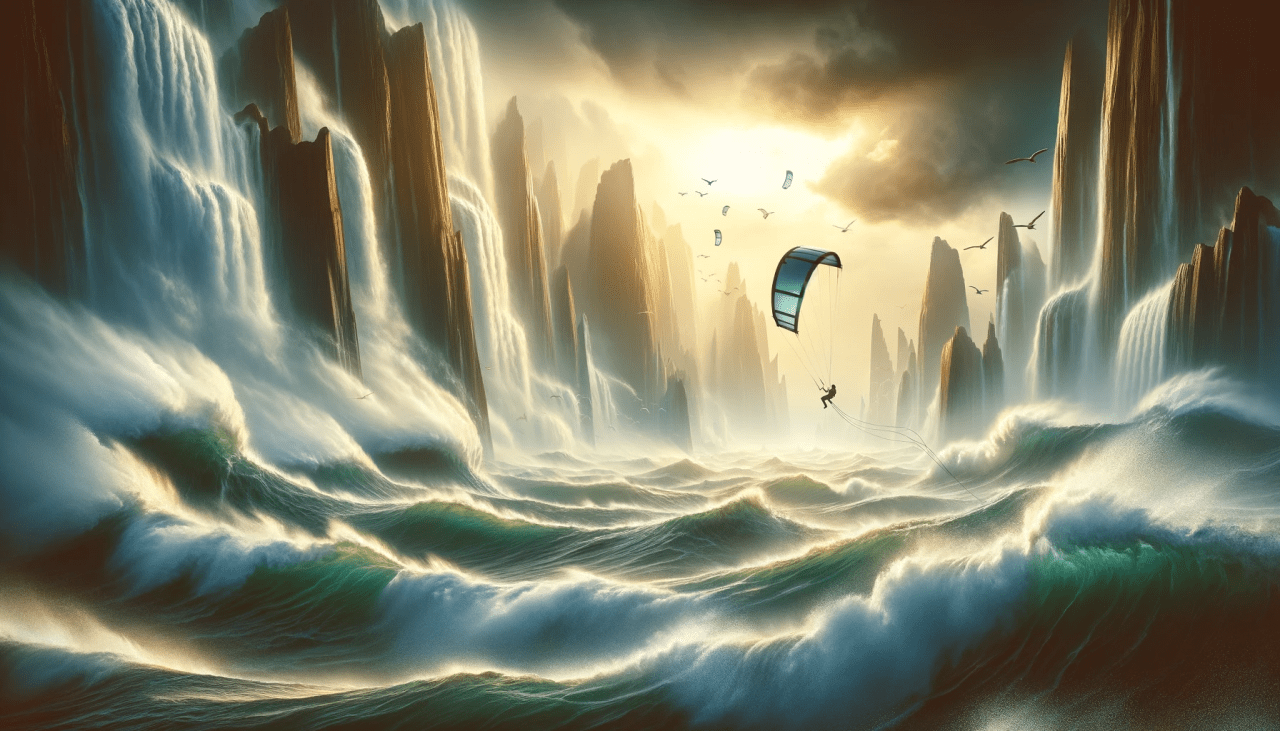 Kitesurf en el Mar de los Gigantes: Enfrentando las Grandes Olas