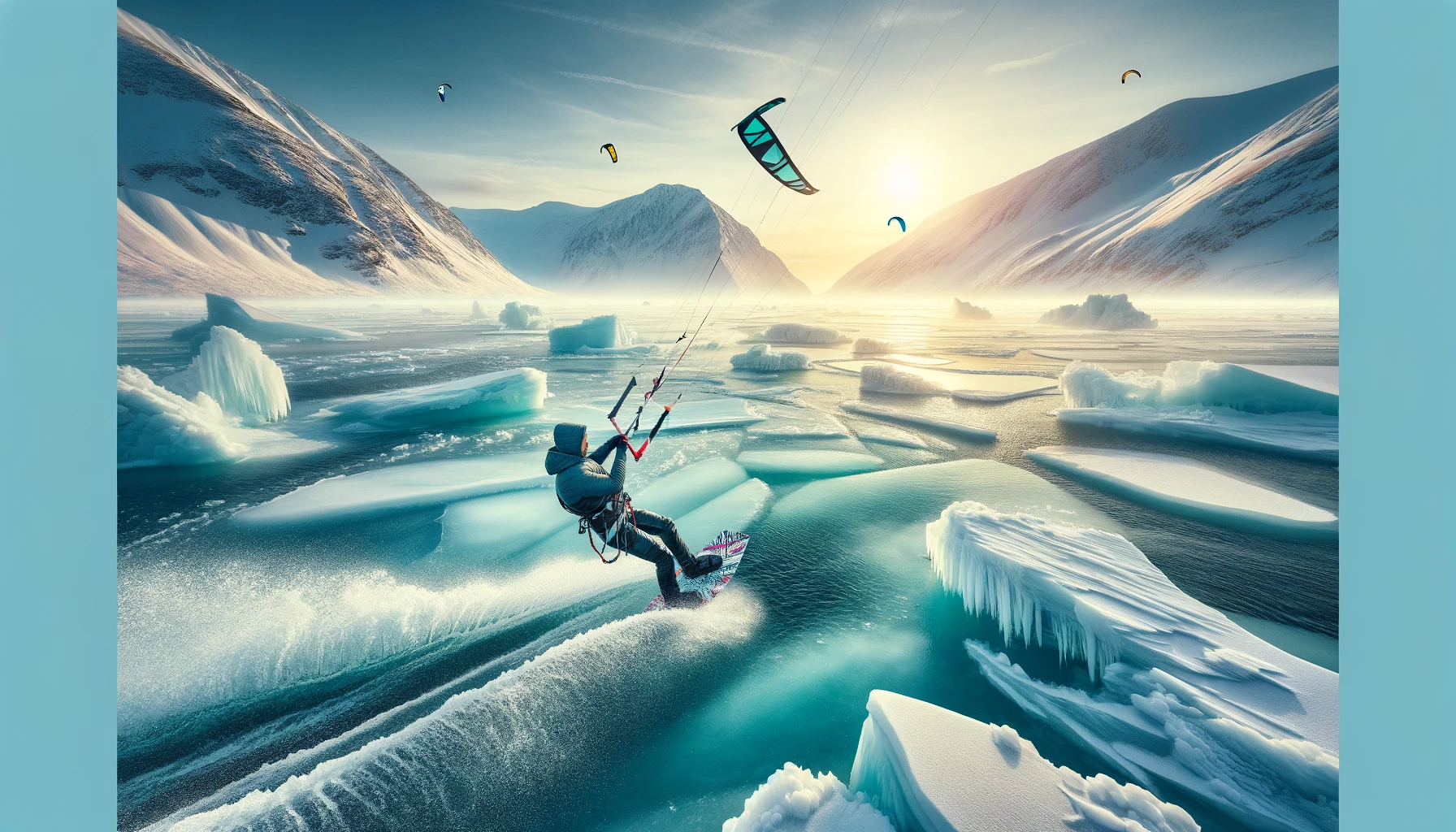 La Belleza del Kitesurf en Aguas Congeladas: Desafíos y Recompensas