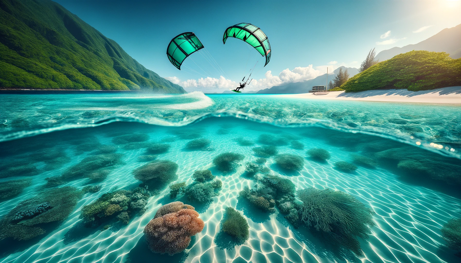 Kitesurf y la Aventura en Mares de Cristal: Claridad y Belleza