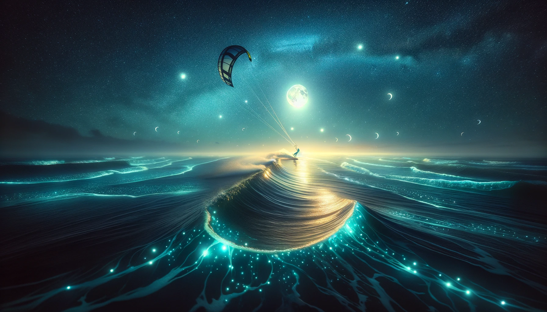 El Kitesurf en las Aguas del Solsticio: Navegando en Noches Mágicas