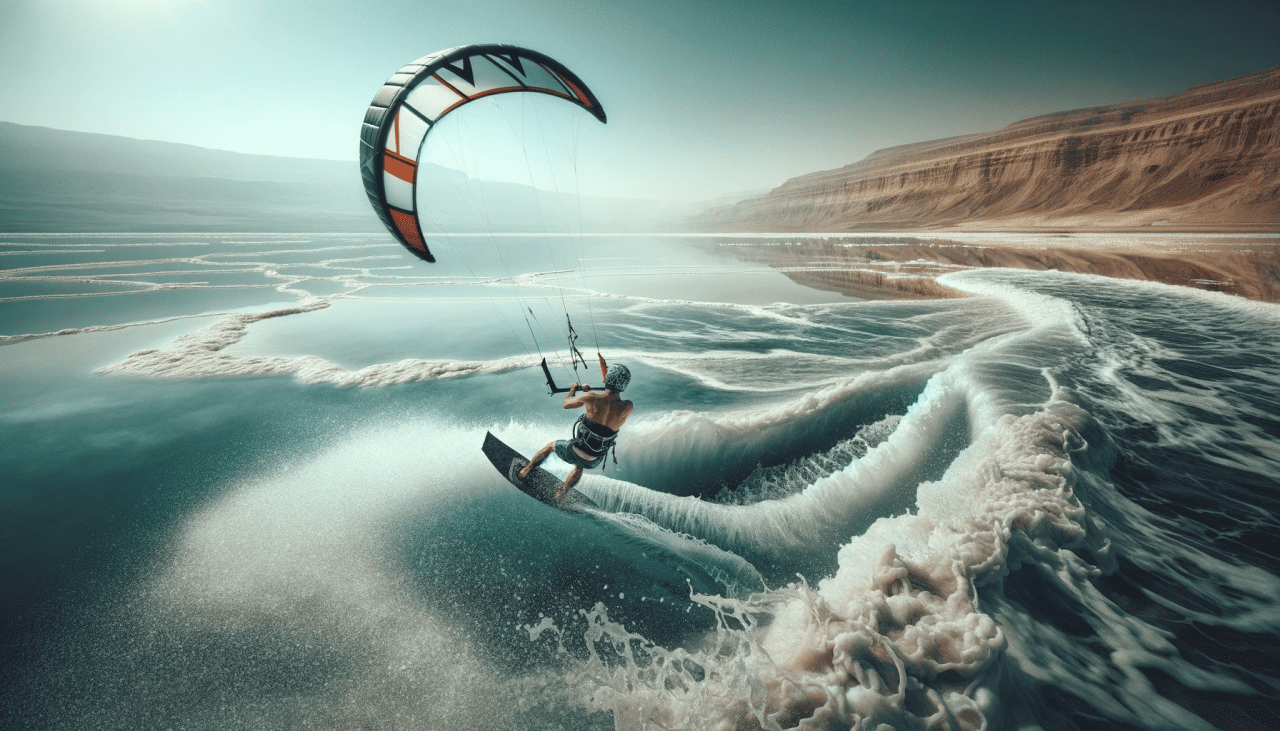 Desafío Kitesurf: Conquistando las Olas del Mar Muerto