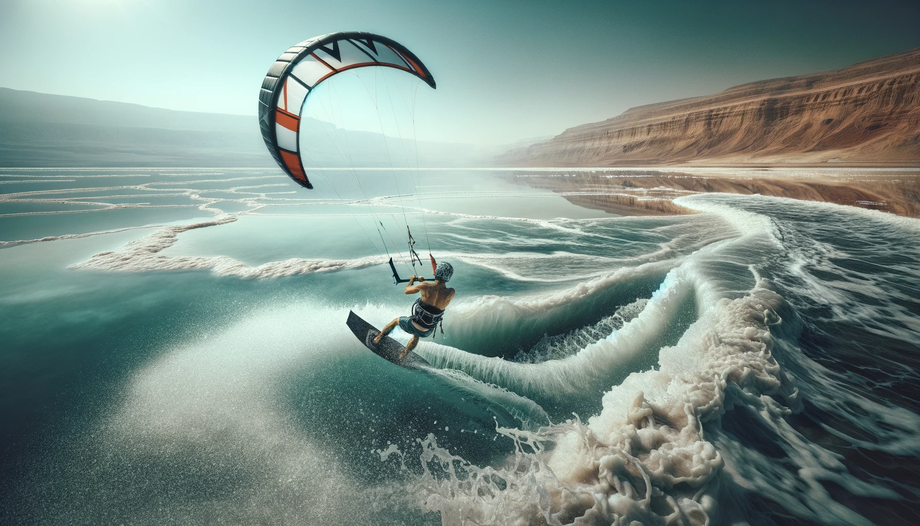 Desafío Kitesurf: Conquistando las Olas del Mar Muerto