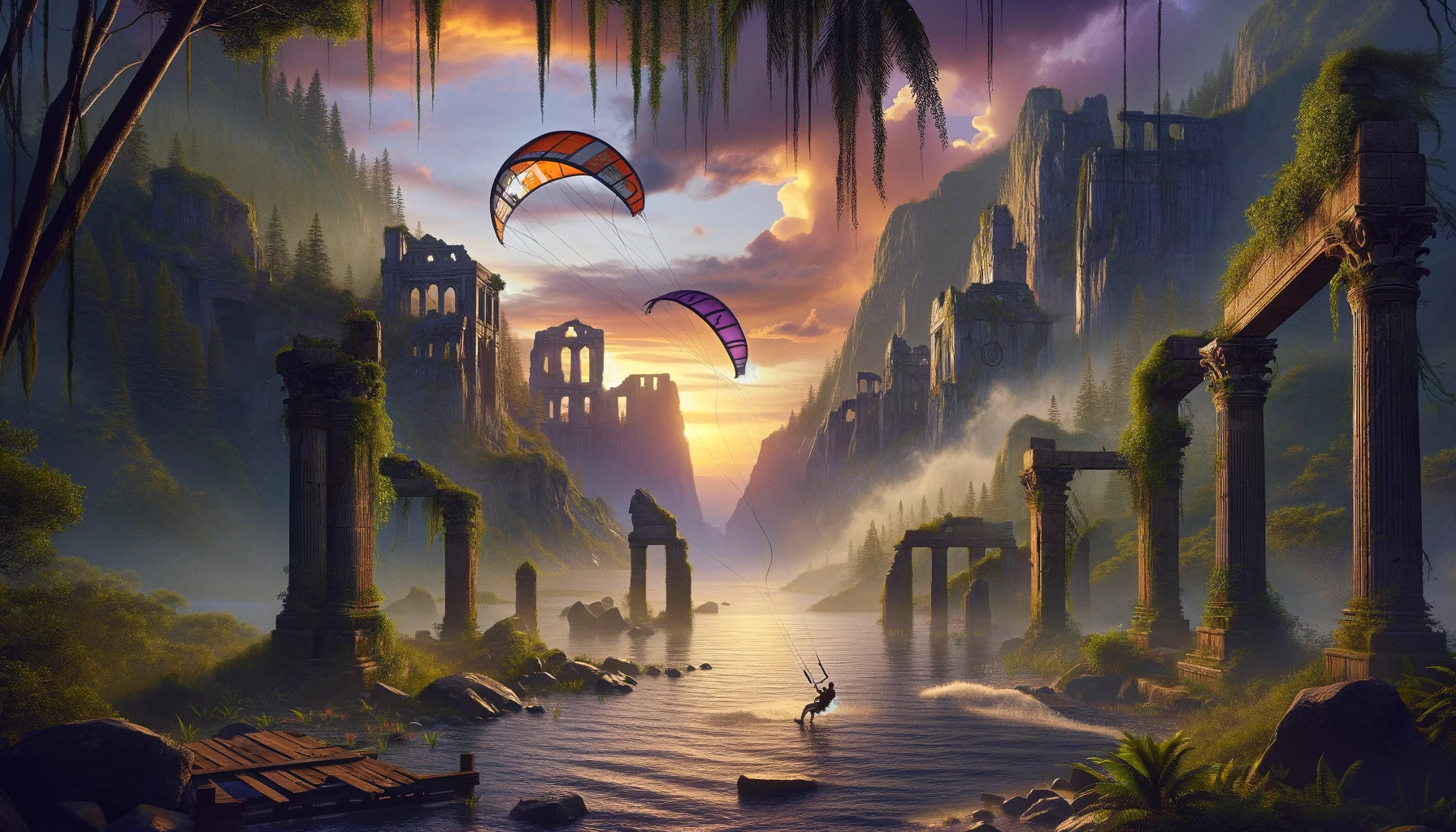 El Kitesurf en el Reino Perdido: Aventuras en Tierras Olvidadas