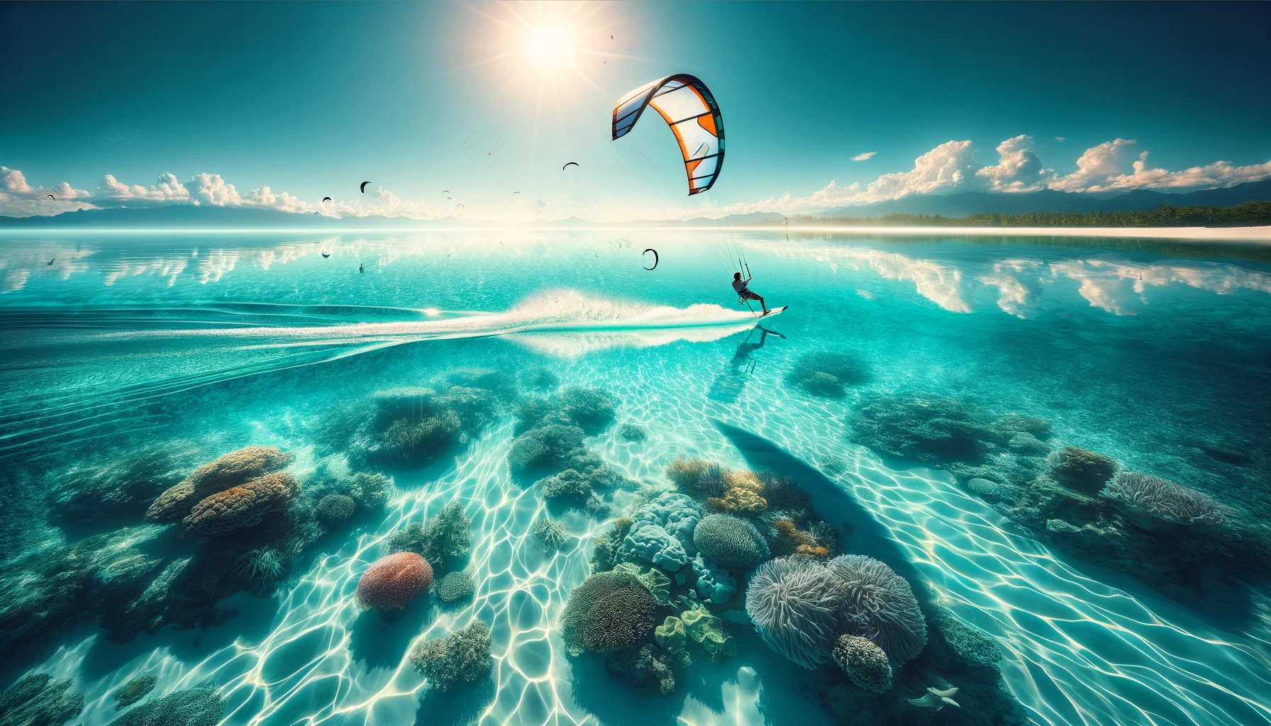 Kitesurf en Aguas de Cristal: La Pureza del Mar