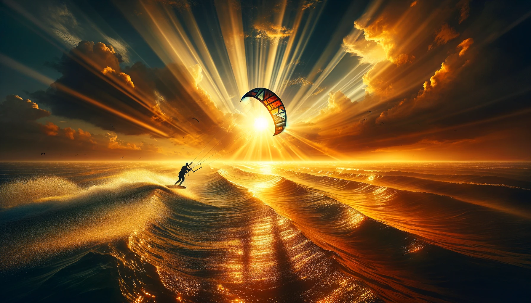 Kitesurf en la Cuna del Sol: Siguiendo los Rayos Dorados