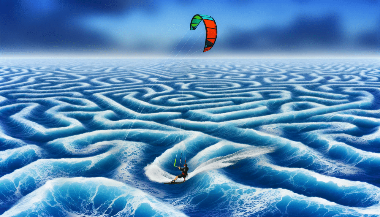Kitesurf en el Laberinto del Mar: Desafía las Corrientes