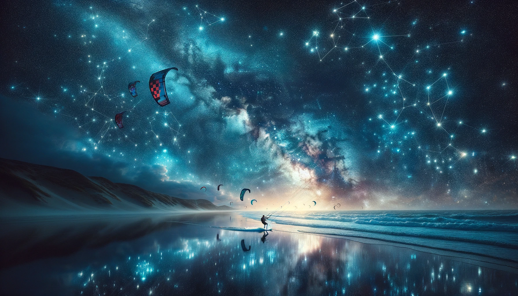 Kitesurf en la Ruta de las Estrellas: Navegando bajo Constelaciones Fascinantes